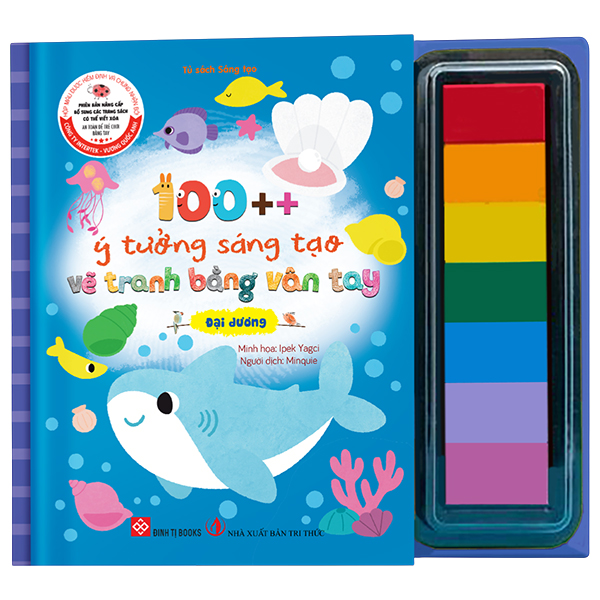 100++ Ý Tưởng Sáng Tạo Vẽ Tranh Bằng Vân Tay - Đại Dương - Bìa Cứng