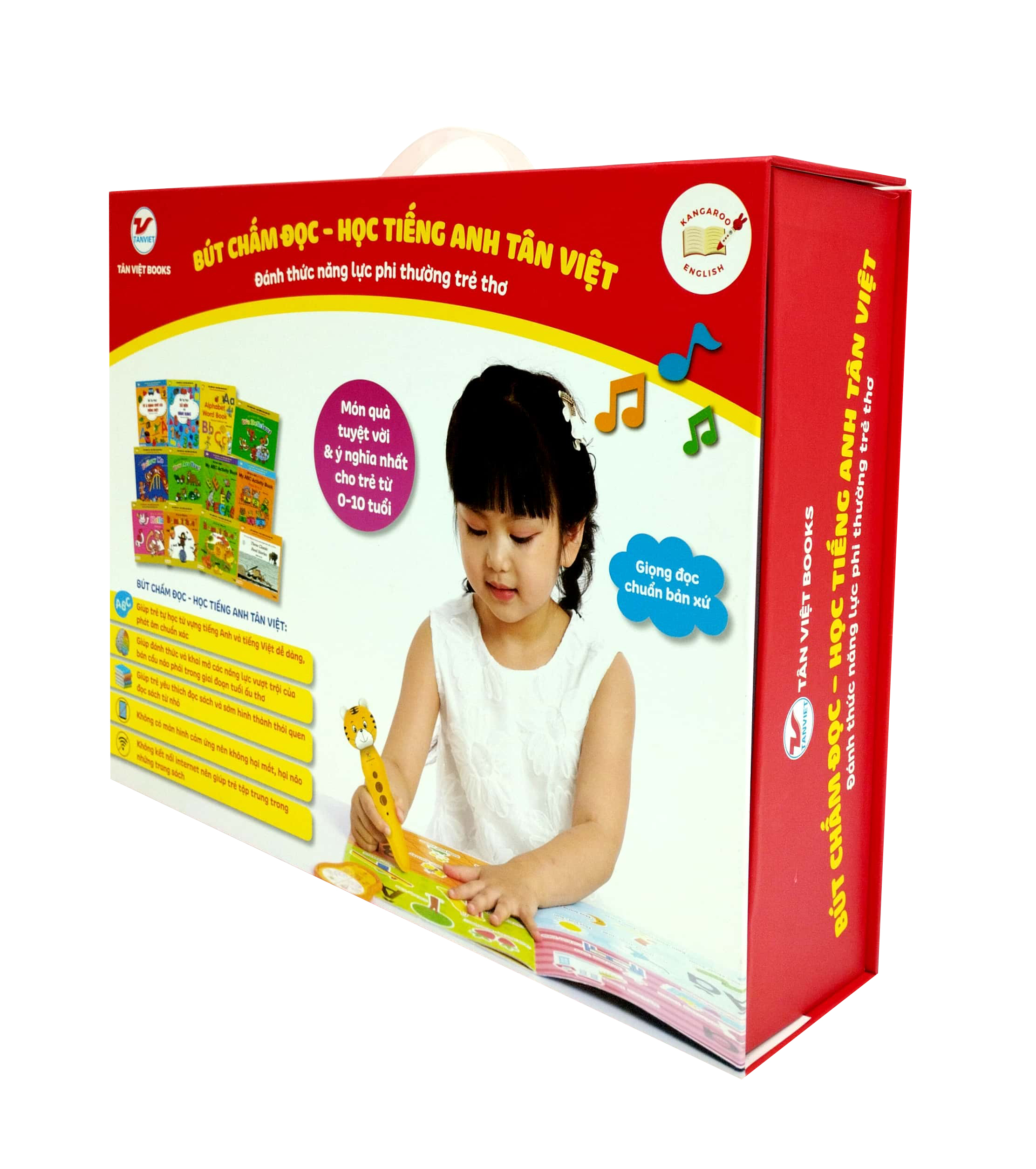 Bộ Bút Chấm Đọc-Học Tiếng Anh - Đánh Thức Năng Lực Phi Thường Từ Trẻ Thơ - Bút Hình Hổ (Dành Cho Trẻ Từ 0 Đến 10 Tuổi)