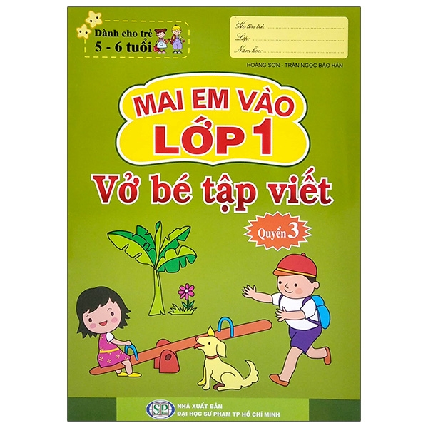 bộ mai em vào lớp 1 - vở bé tập viết - quyển 3