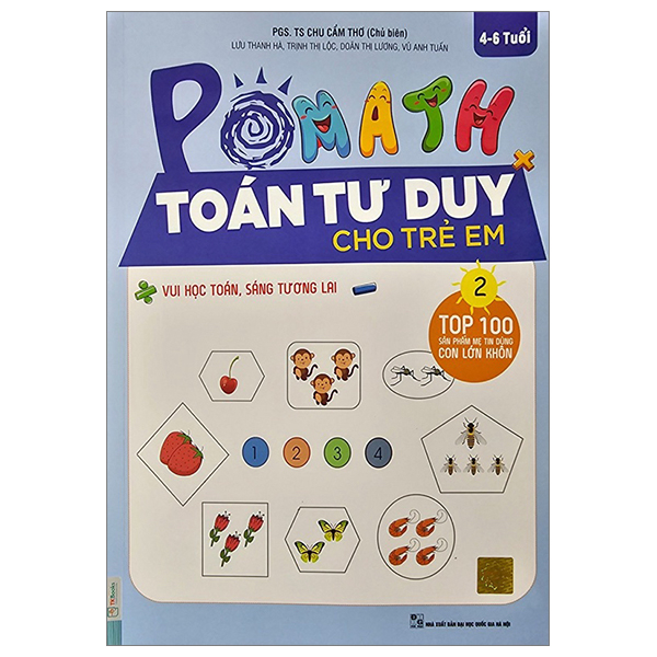 bộ pomath - toán tư duy cho trẻ em - tập 2 (4-6 tuổi)