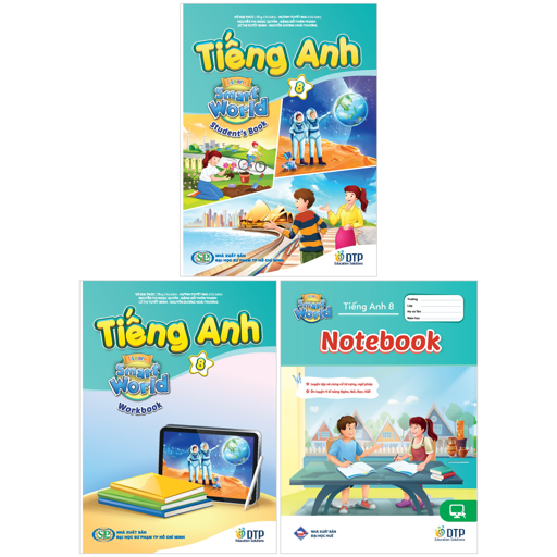 Bộ Sách Tiếng Anh 8 - I-Learn Smart World - Student's Book + Workbook + Notebook (Bộ 3 Cuốn)