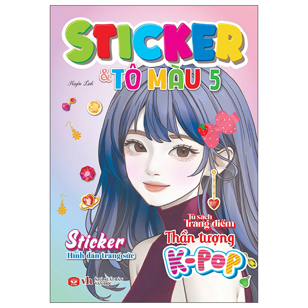 Bộ Tủ Sách Trang Điểm Thần Tượng K-Pop - Sticker Và Tô Màu - Tập 5