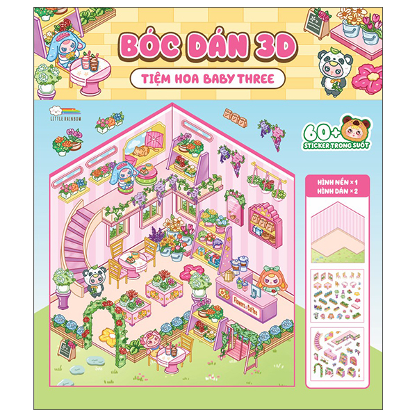 Bóc Dán 3D - Tiệm Hoa Baby Three (Tái Bản 2025)
