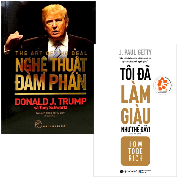 combo sách nổi tiếng của donald trump: tôi đã làm giàu như thế + nghệ thuật đàm phán (bộ 2 cuốn)