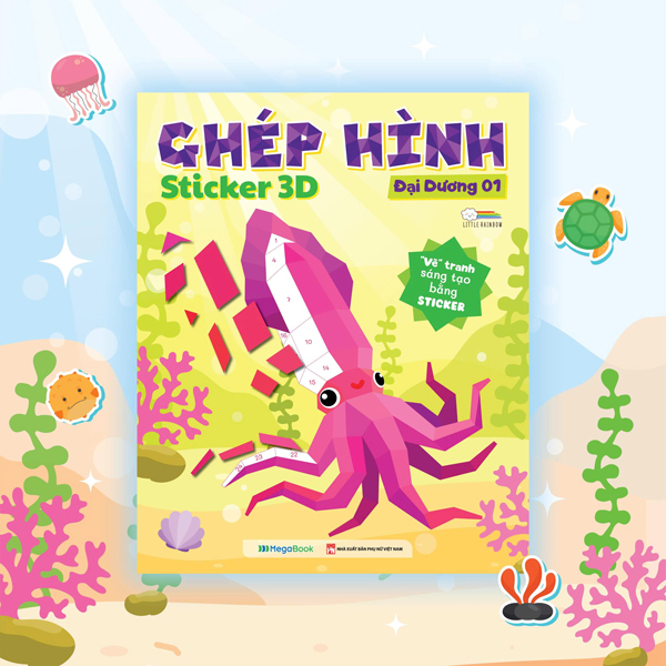 Ghép Hình Sticker 3D - Đại Dương 01
