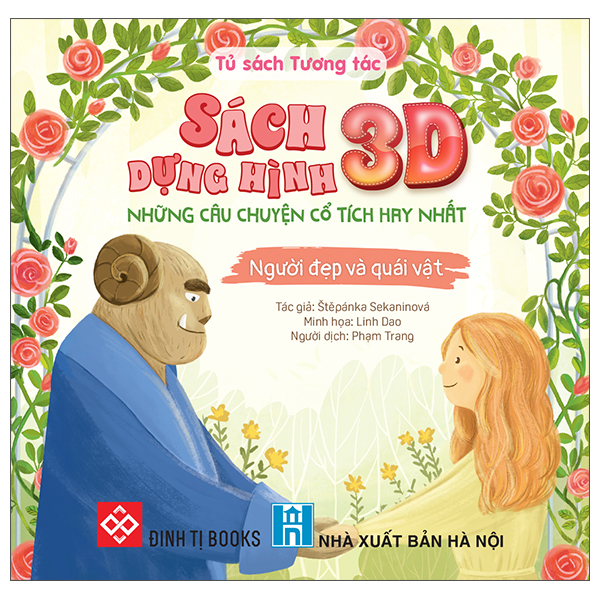 Sach Dung Hinh 3D - Nhung Cau Chuyen Co Tich Hay Nhat - Nguoi Dep Va Quai Vat - Bia Cung